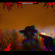 A screenshot of the player pointing a pistol at a crowd of zombies.